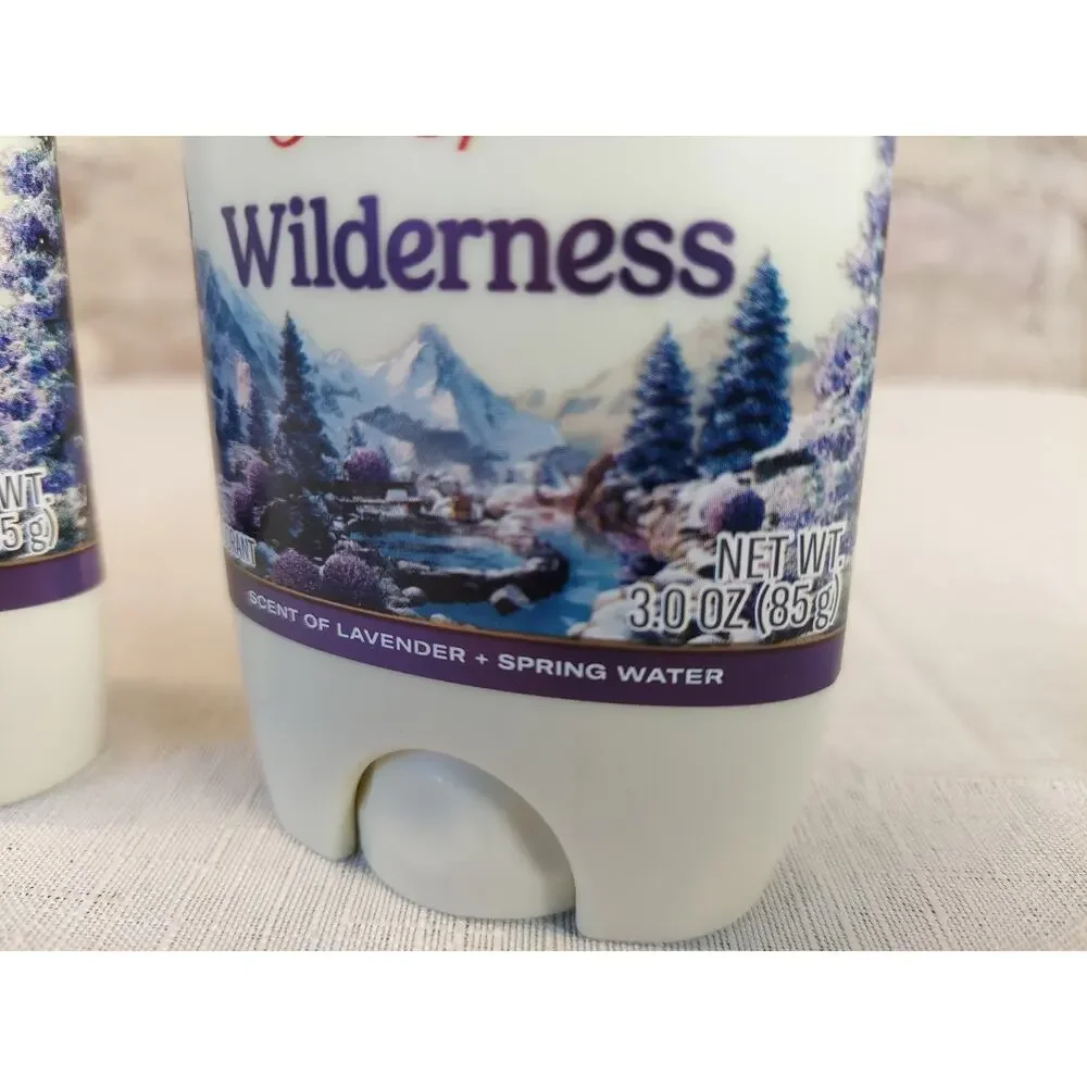 Old Spice Deodorant Wilderness no Aluminum Smooth Glide Lavender Spring Water 3 - Picture 2 of 3